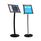 Mileta Black Illuminated Hi-Light Menu Stand A3